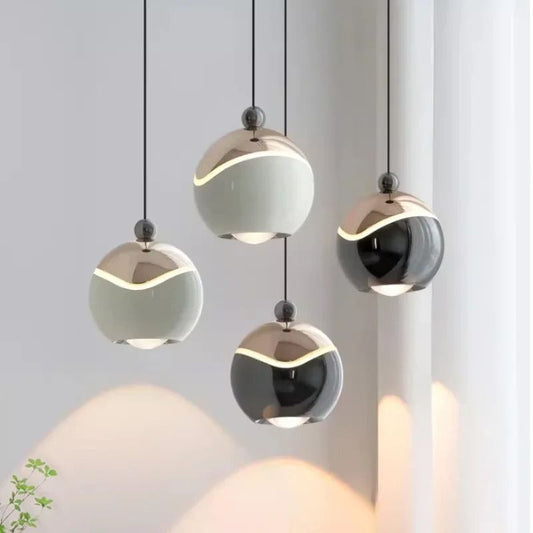 Suspension Industrielle Ronde Fine Et Stylée