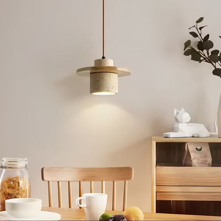 Suspension Chambre Style Rétro en Pierre Naturelle