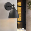 Applique Murale Industrielle Noir Mat Style Rustique