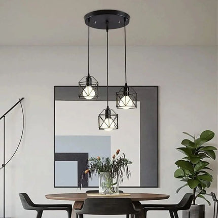 Suspension Vintage Triple Élégance Industrielle