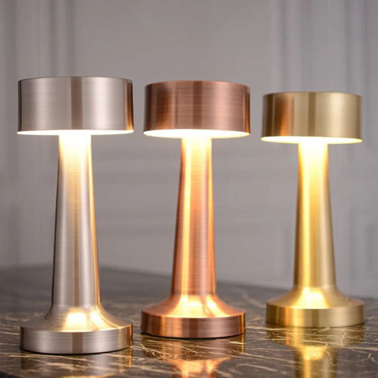 Lampe De Table Tactile Métal Élégante