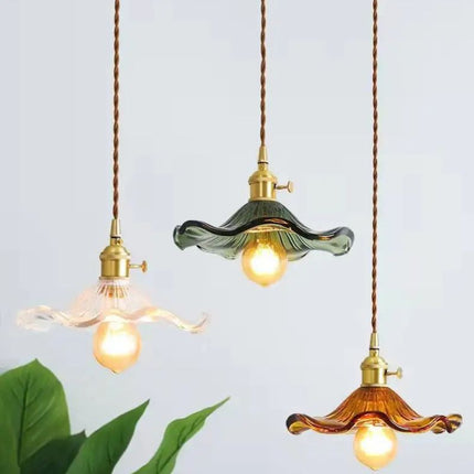 Suspension Couloir Verre Design Élégant