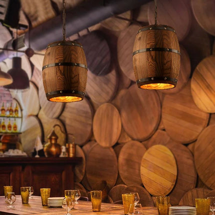 Suspension Vintage Chic en Bois Naturel