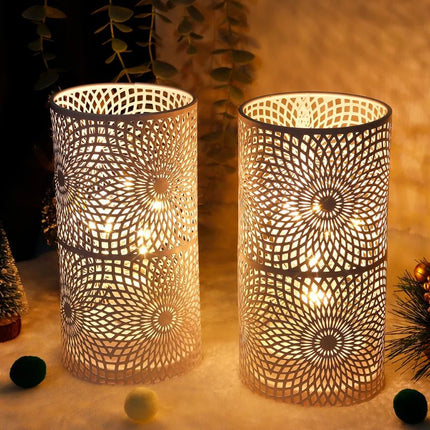 Lampe De Table LED Design Scandinave En Métal Décoré