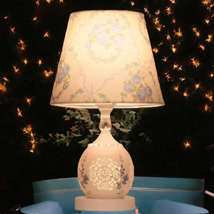 Lampe de Chevet Céramique Florale