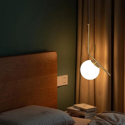 Suspension Minimaliste Charme Du Verre Galvanisé