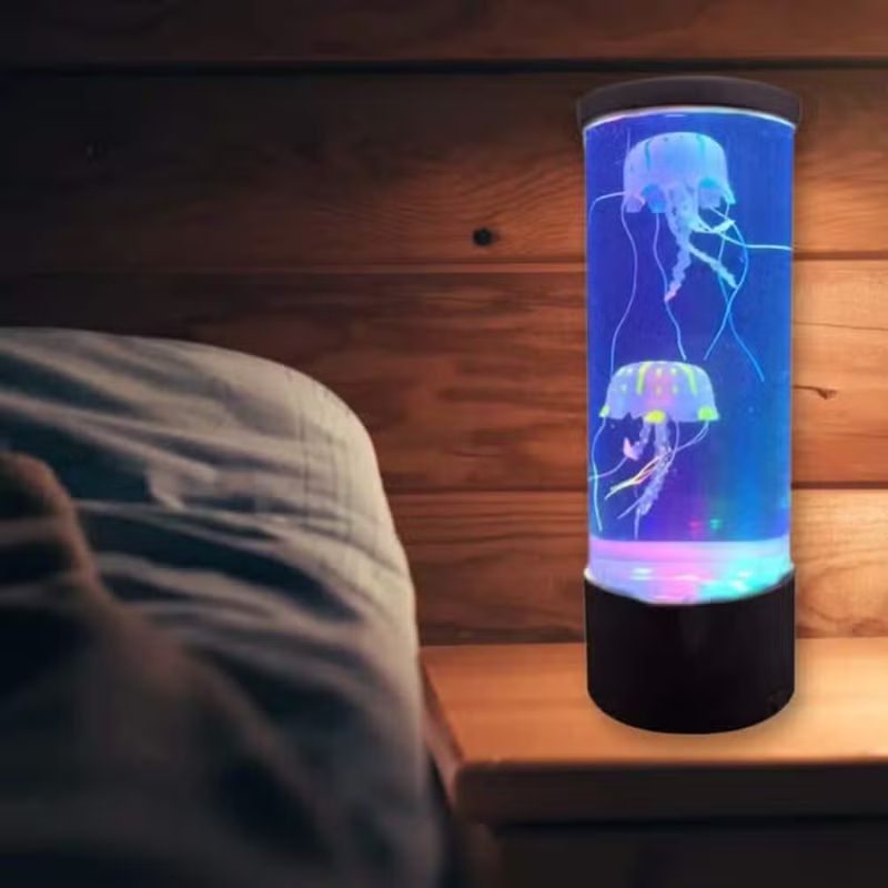 Lampe à Poser au Design d’Aquarium de Méduses