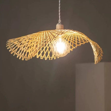 Suspension Salon Artisanale Finition Bambou