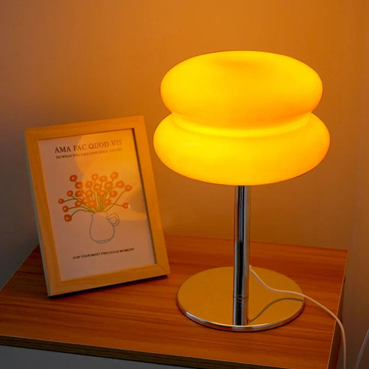 Lampe De Table En Verre Macaron Style Vintage