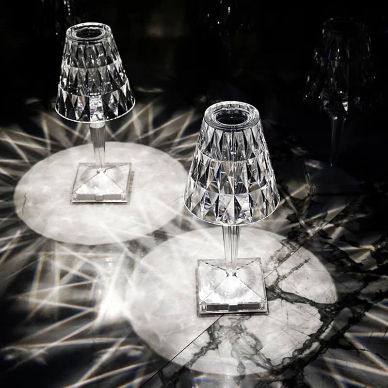 Lampe de Table Tactile en Cristal