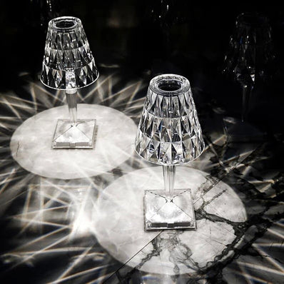 Lampe de Table Tactile en Cristal