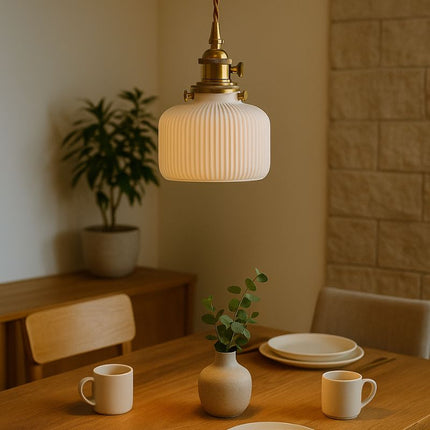 Suspension Japonaise Artisanale En Céramique Fine