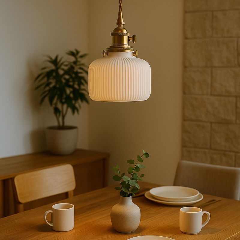 Suspension Japonaise Artisanale En Céramique Fine