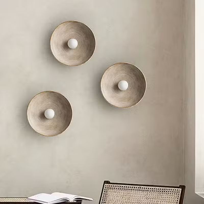 Applique Murale Circulaire Style Naturel