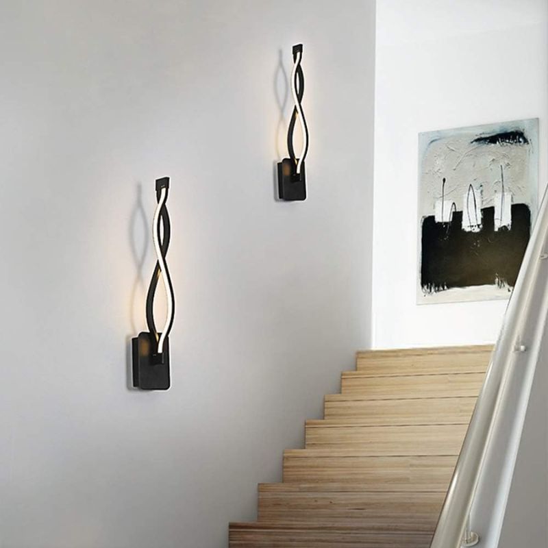 Applique Murale Couloir Design Spirale Moderne