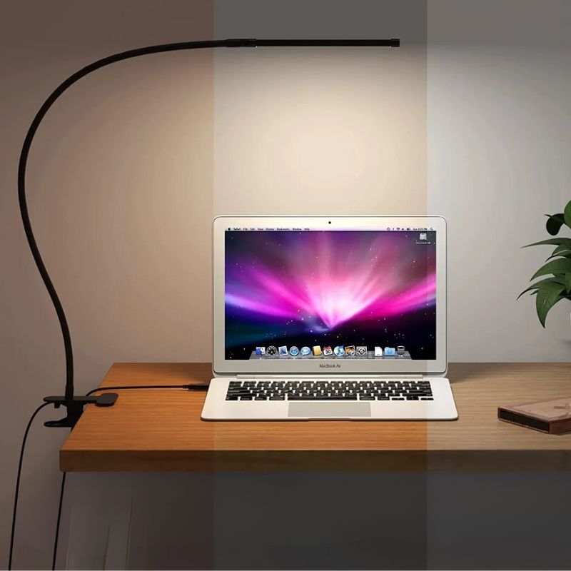 Lampe De Bureau LED Avec Pince Ajustable
