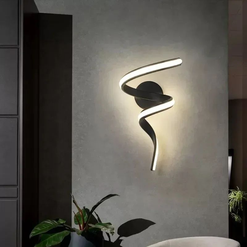 Applique Murale Escalier Design LED Spirale Élégante