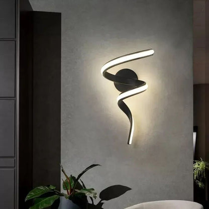 Applique Murale Escalier Design LED Spirale Élégante