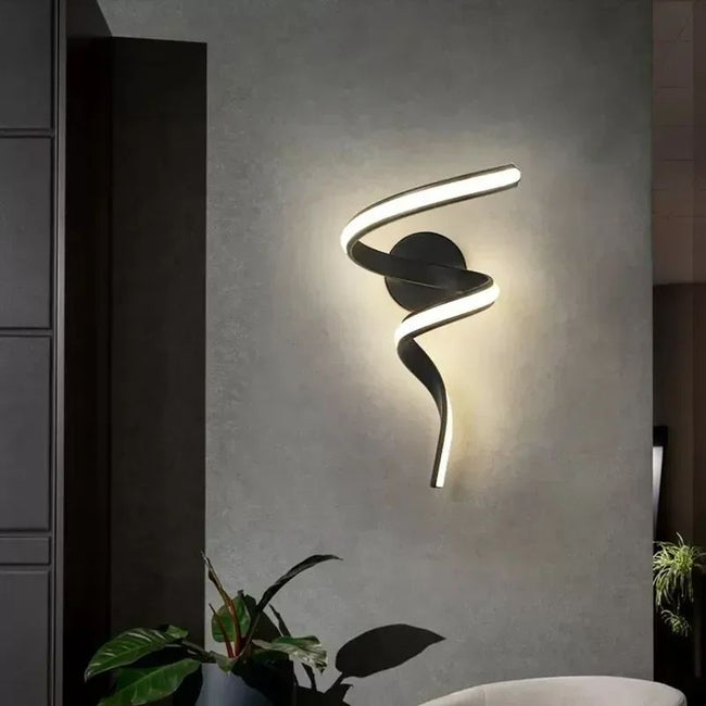 Applique Murale Escalier Design LED Spirale Élégante