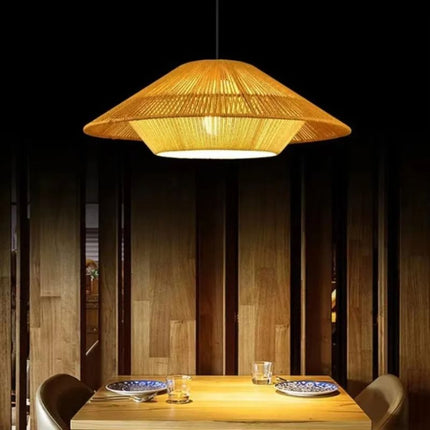 Suspension Bohème En Rotin Naturel Élégant