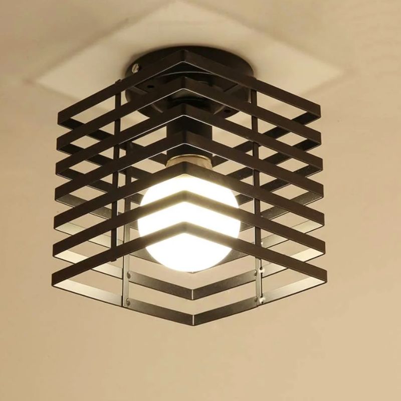 Lampe Design Plafonnier Vintage En Métal