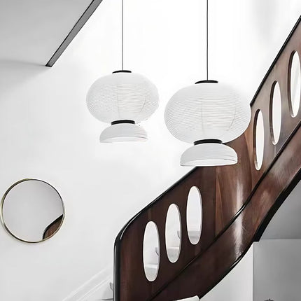 Suspension Japonaise Effet Lanterne Contemporaine