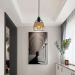 Suspension Industrielle Design Cage Rétro Élégant
