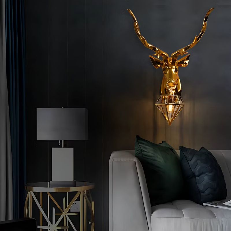 Applique Murale Chambre Silhouette Cerf En Bois