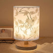 Lampe Japonaise Tissu Doux Avec Motifs Fleurs
