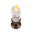 Lampe De Table Bougie De Noël LED Avec Flocon Et Bonhomme De Neige