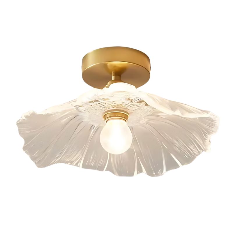 Plafonnier en Verre Design Fleur