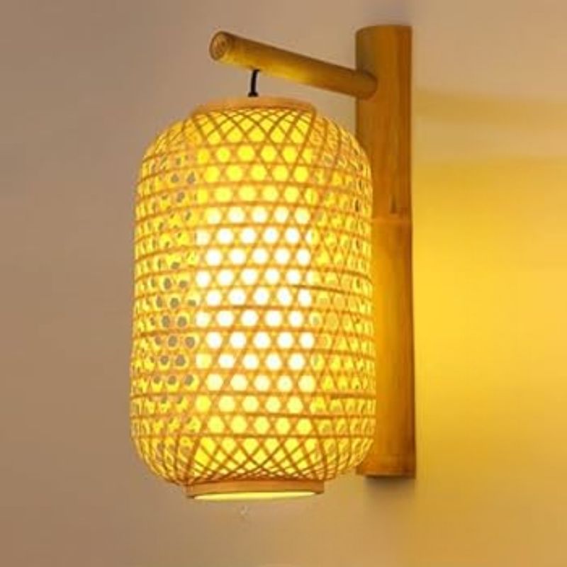 Applique Murale Bohème Chic En Osier