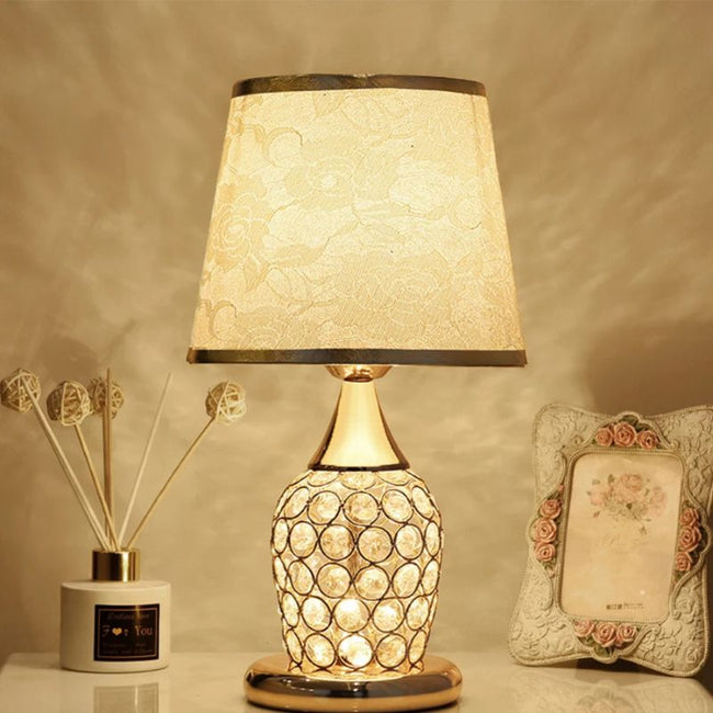 Lampe de Chevet Élégante en Cristal