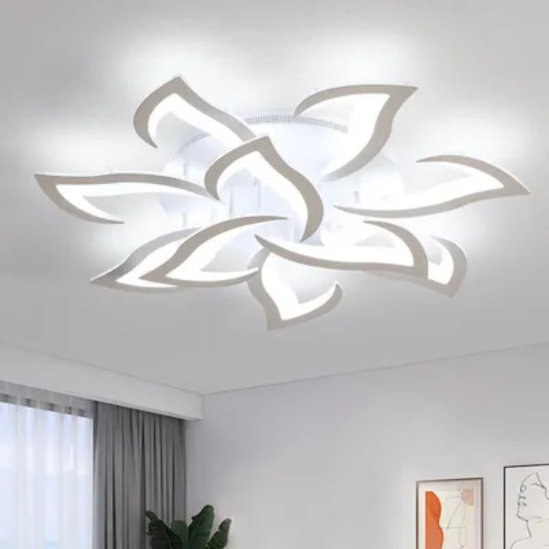 Lampe Moderne Effet Lotus Sculptural
