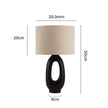 Lampe Japonaise De Table En Résine