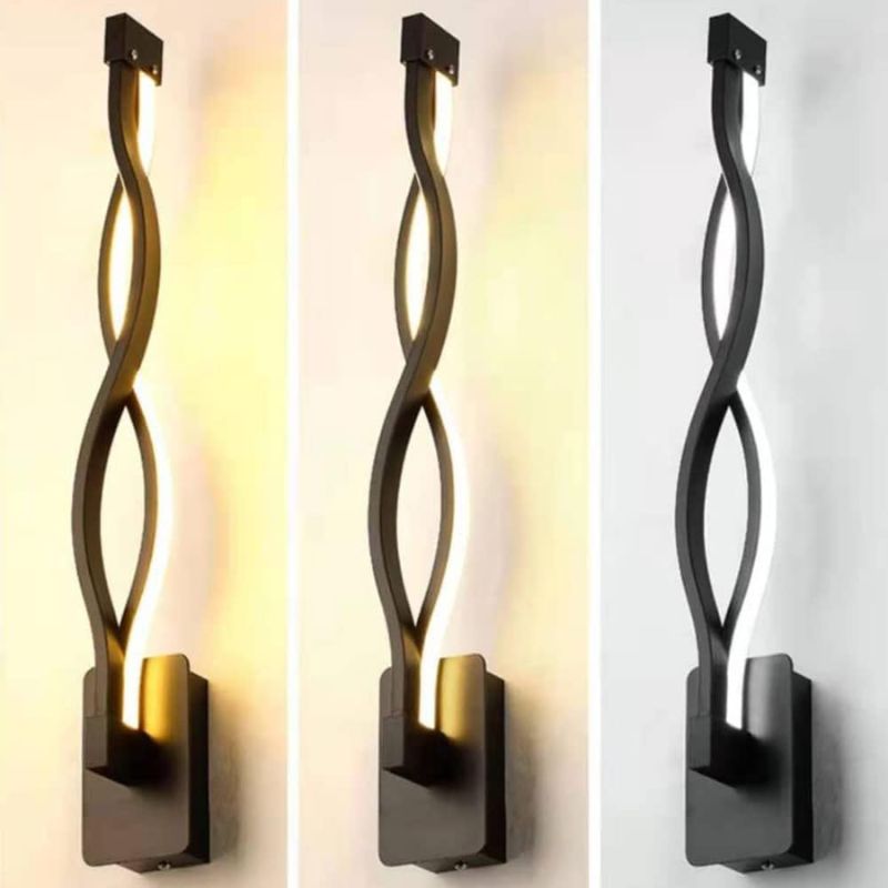 Applique Murale Couloir Design Spirale Moderne