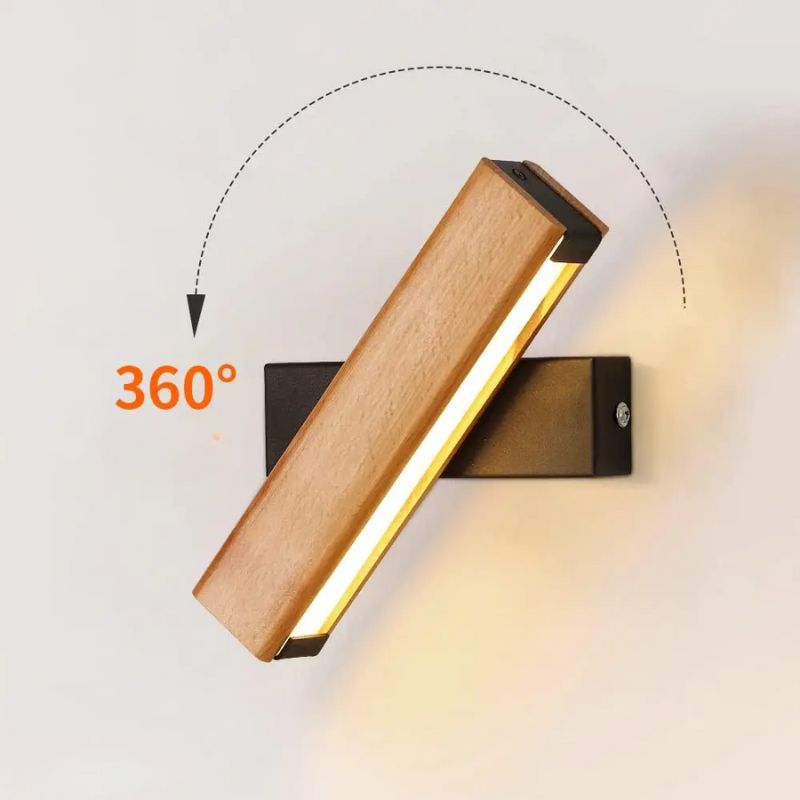 Applique Murale Escalier Design LED Rotative