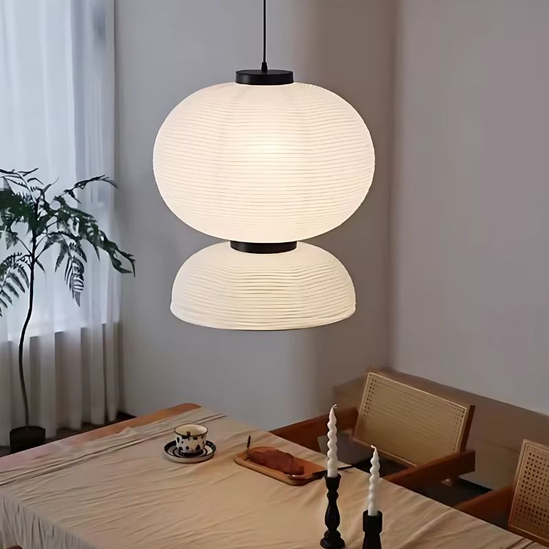 Suspension Japonaise Effet Lanterne Contemporaine