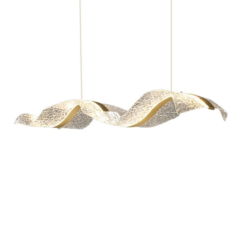 Suspension Salle À Manger Vague LED Contemporaine