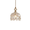 Suspension Chambre Rétro En Verre LED Élégante