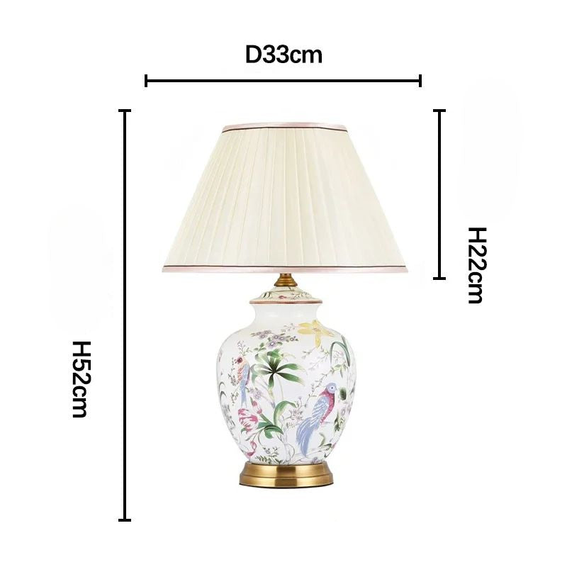Lampe De Table LED Design Floral