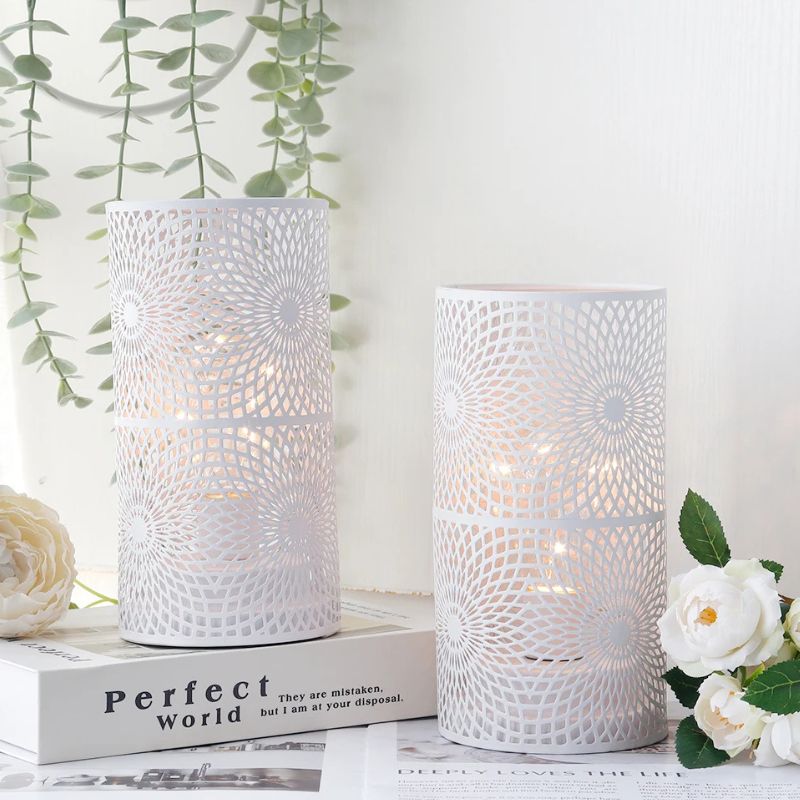 Lampe De Table LED Design Scandinave En Métal Décoré