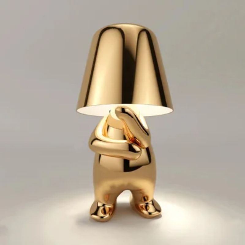Lampe De Table Dorée Effet Miroir