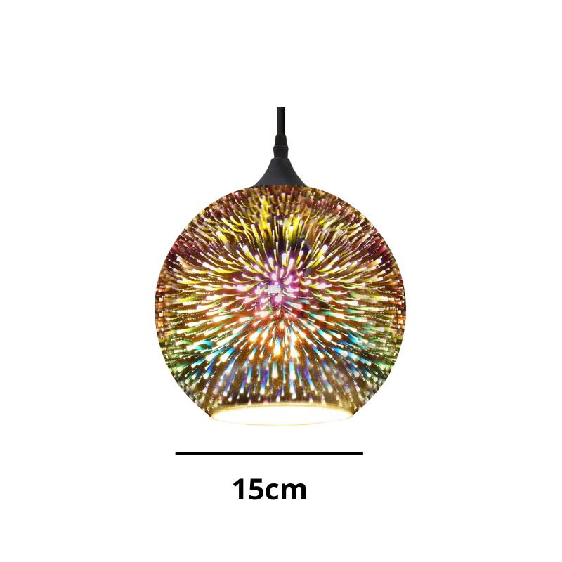 Suspension Bohème Lampe En Boule De Verre Chic