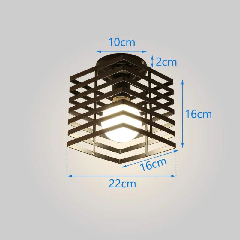 Lampe Design Plafonnier Vintage En Métal