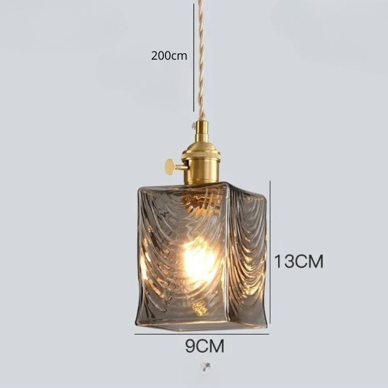 Suspension Vintage Cristal Éclat Rétro Élégant