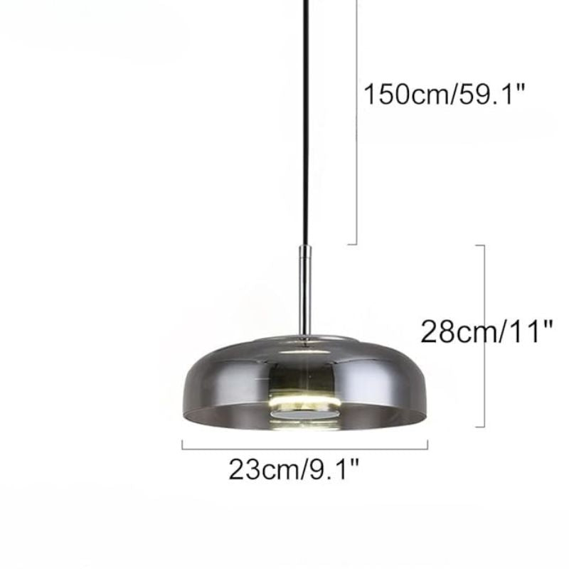 Suspension Design Verre Nordique Élégant