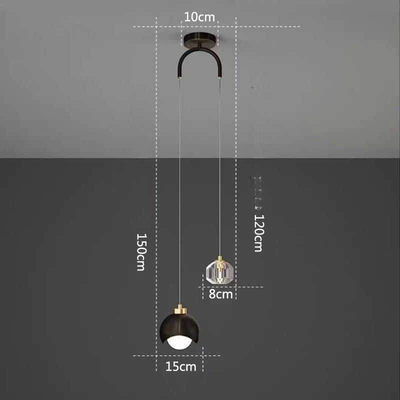 Suspension Minimaliste Forme Élancée Moderne