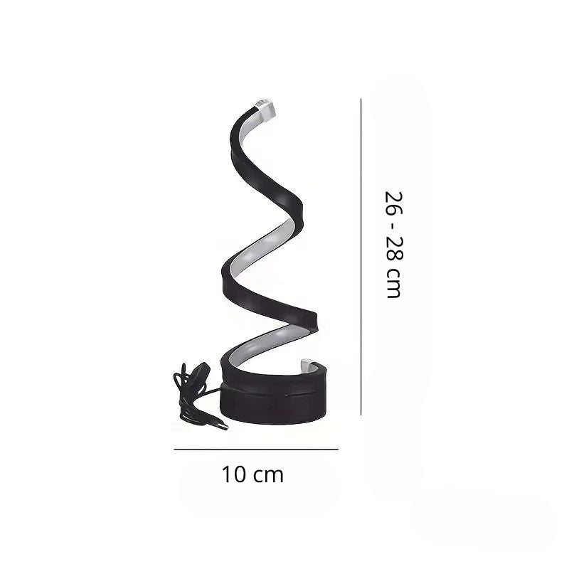 Lampe De Bureau Spirale Lumineuse