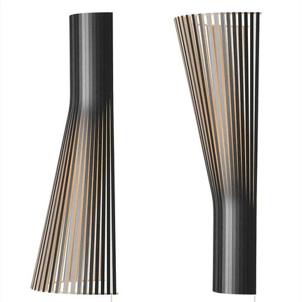 Applique Murale Japonaise En Bois Massif